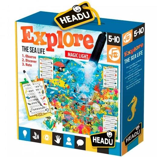 HEADU - JUEGO EDUCATIVO EXPLORE THE SEA LIFE (5-10 años) (Ref.1041734)