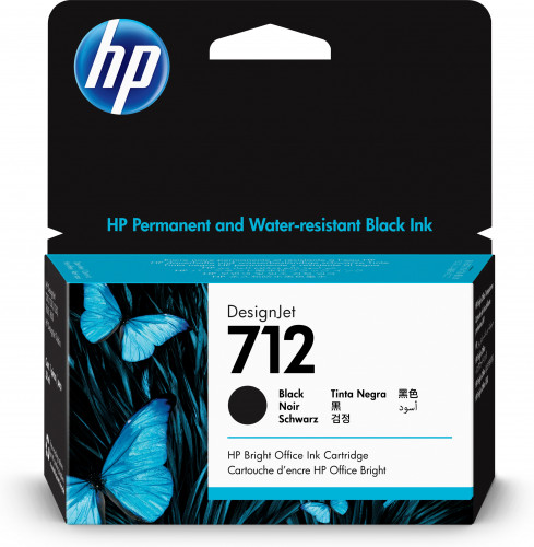 HP - 712 CARTUCHO GRAN FORMATO TINTA 712 NEGRO () (Ref.3ED70A)