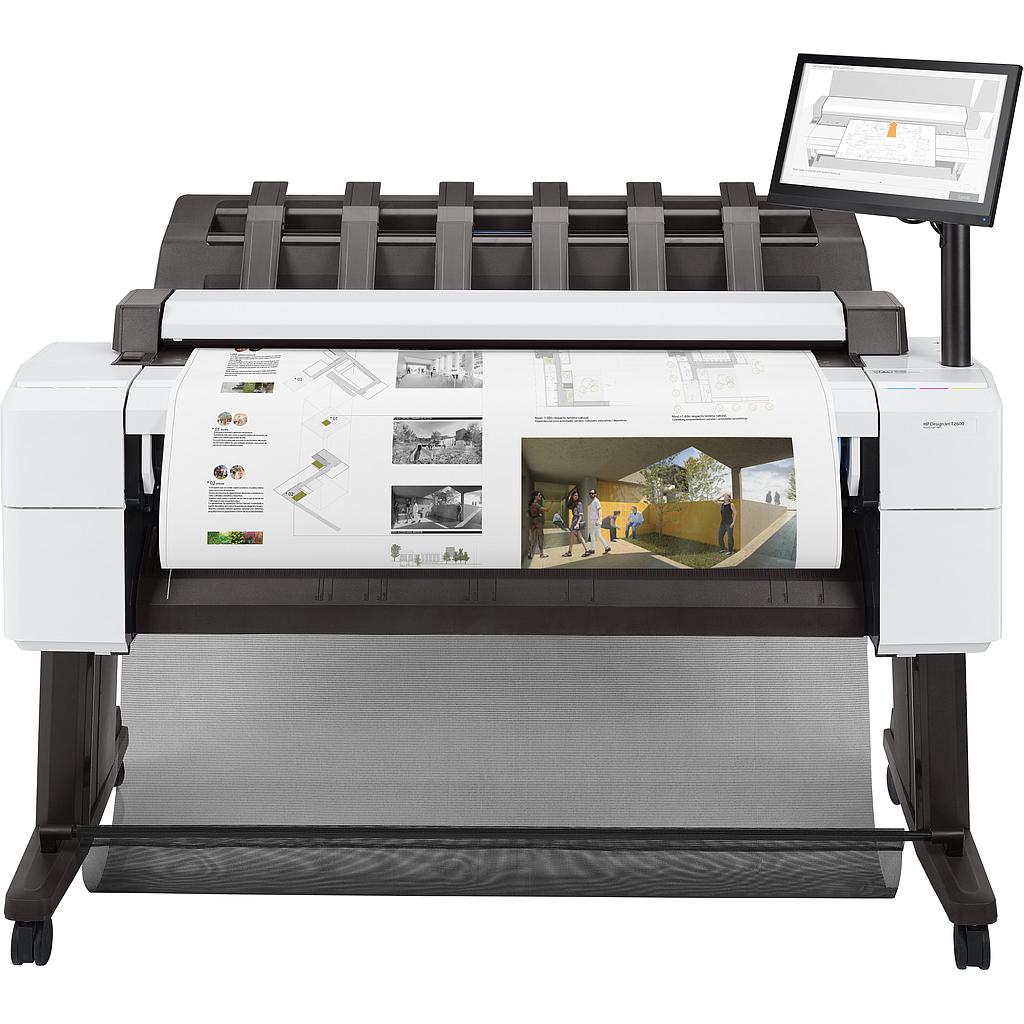 HP - Impresora gran formato DesignJet T2600PS 36-in MFP (Ref.3XB78A)