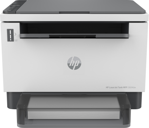 HP - LaserJet Impresora multifunción Tank 2604dw, Blanco y negro, Impresora para Empresas, Conexión inalámbrica Impresión a doble cara Escanear a correo electrónico Escanear a PDF (Canon L.P.I. 5,25€ Incluido) (Ref.381V0A)