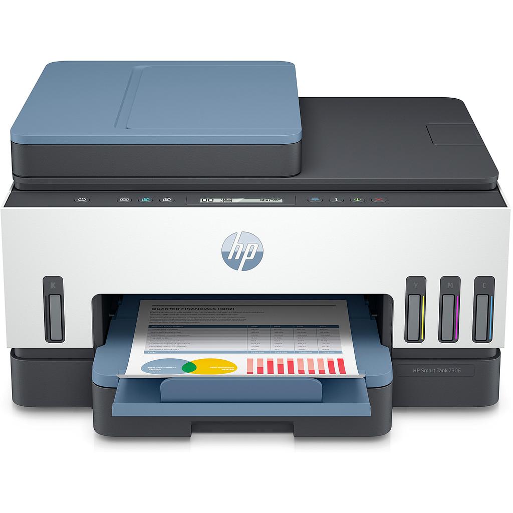 HP - multifuncion inkjet Smart Tank 7306 (Canon L.P.I. 5,25€ Incluido) (Ref.28B76A)