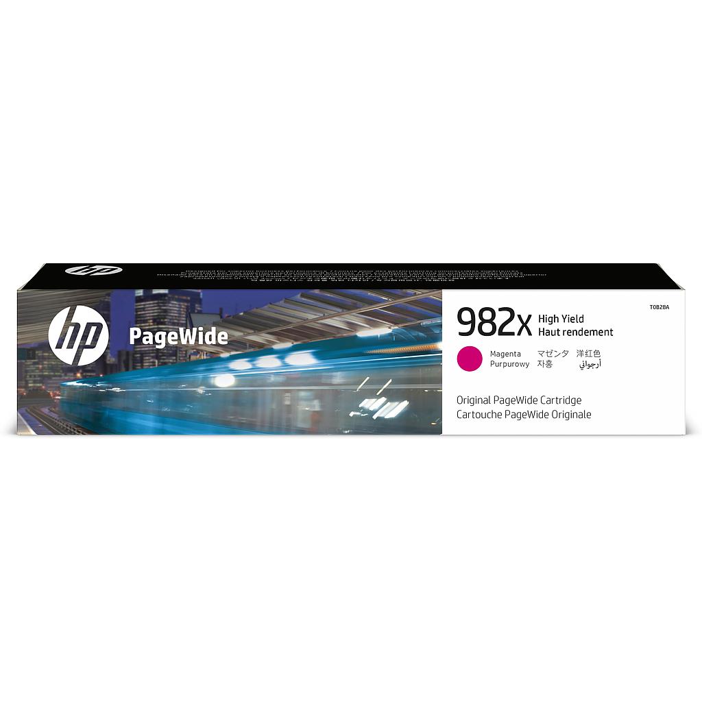 HP - PageWide Enterprise Color 765dn MFP 780dn 785z Toner Magenta Alta capacidad 982X (Ref.T0B28A)