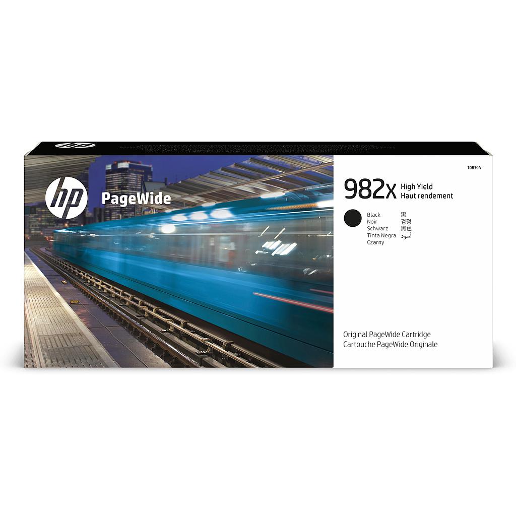 HP - PageWide Enterprise Color 765dn MFP 780dn 785z Toner Negro Alta capacidad 982X (Ref.T0B30A)