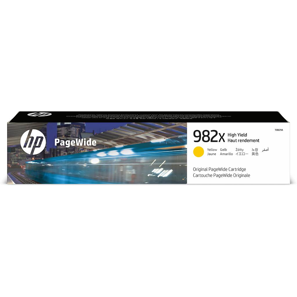 HP - PageWide Enterprise Color 765dn MFP 780dn 785z Toner Yellow Alta capacidad 982X (Ref.T0B29A)
