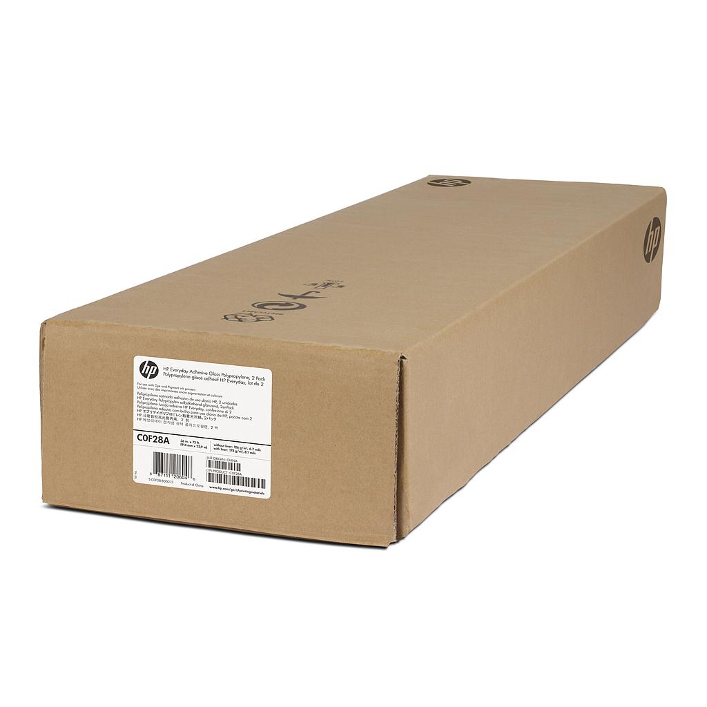 HP - Papel everday adhesive gloss polipropylene 36 914 mm x 22.9 m 140 gr. (2un)Z5200 (Ref.C0F28A)