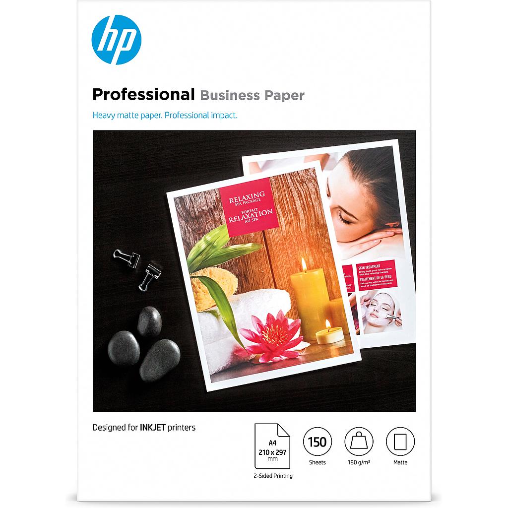 HP - Papel profesional mate A4 180g 150hojas (Ref.7MV79A)