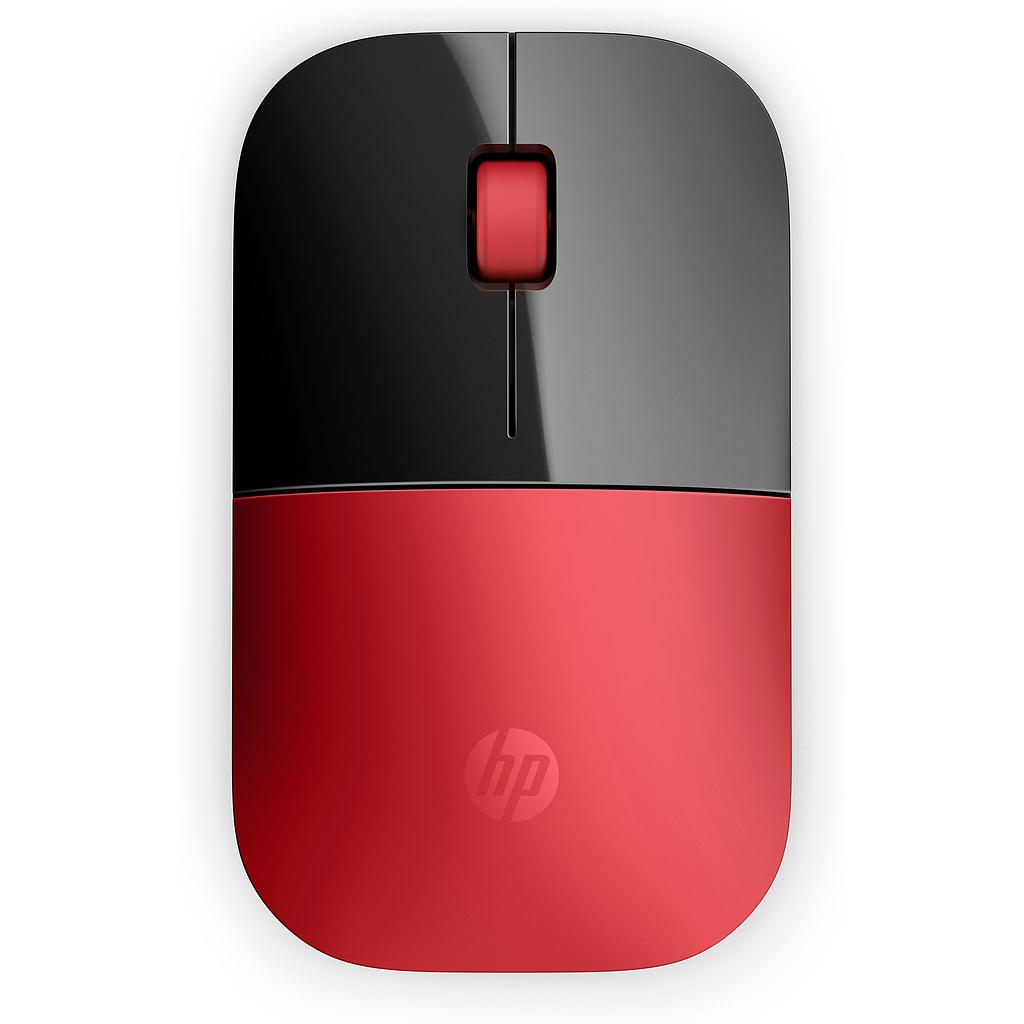 HP - Raton Z3700 Ambidiestro RF inalámbrica Óptico 1200 DPI/ V0L82AA/ Rojo y Negro (Ref.V0L82AA#ABB)
