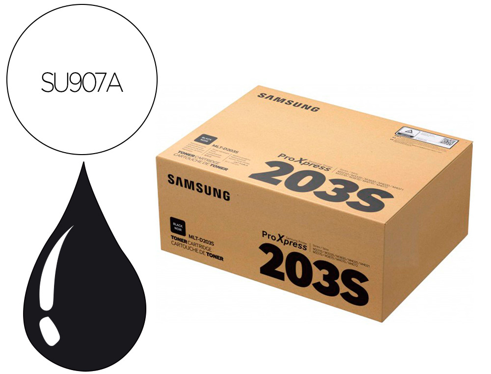HP - TONER SAMSUNG NEGRO STANDARD/MLTD203S (Ref.SU907A)