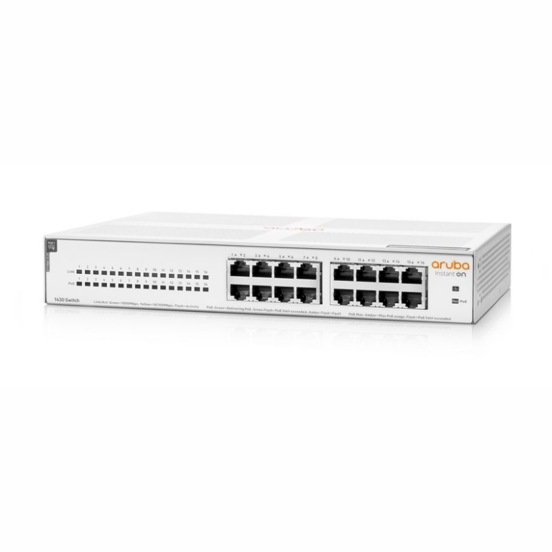 HPE ARUBA - Aruba Instant On 1430 16xGbE PoE Switch 124W (Ref.R8R48A)