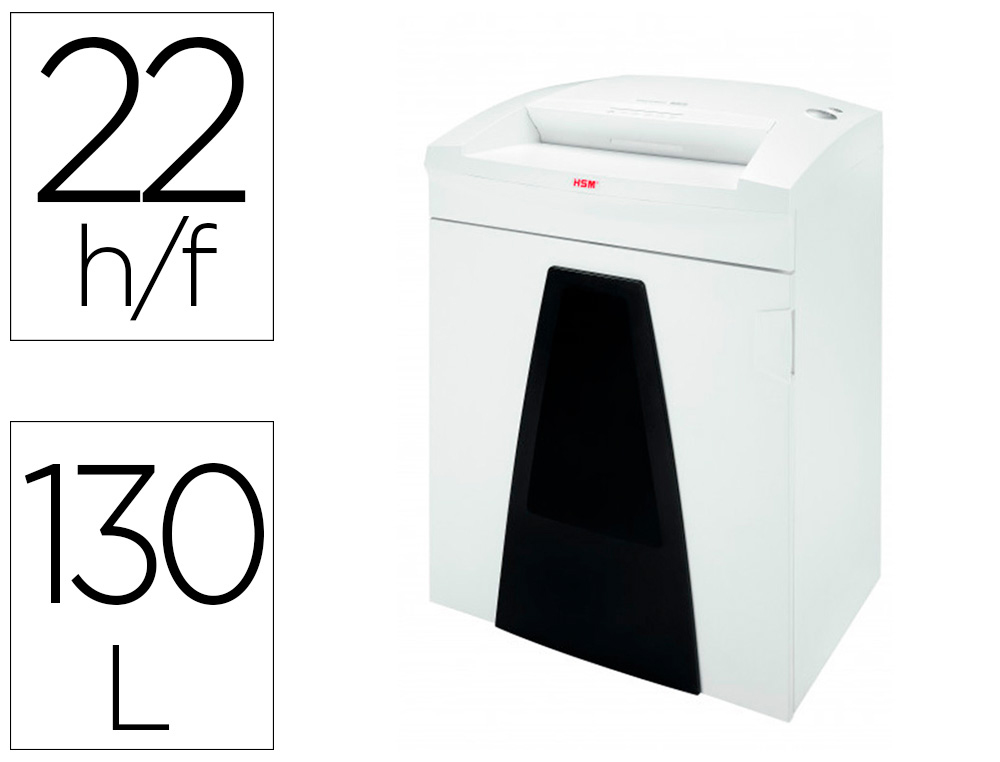 HSM - DESTRUCTORA SECUREO B35 (21/22h PARTIC.)
Nivel.seg.P4 - particula 4.5x30mm; dep.130L
 (Ref.1923111)