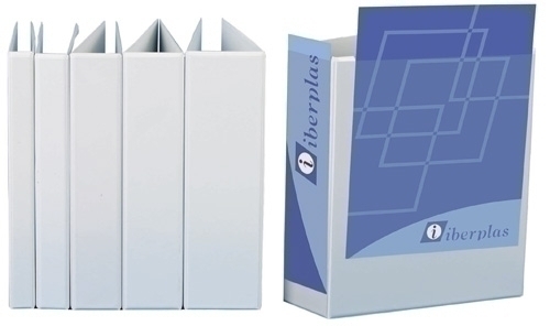 IBERPLAS - CARPETA CANGURO PVC A4 2 an.MIXTAS 65mm BLANCO (Ref.4465M2-11)