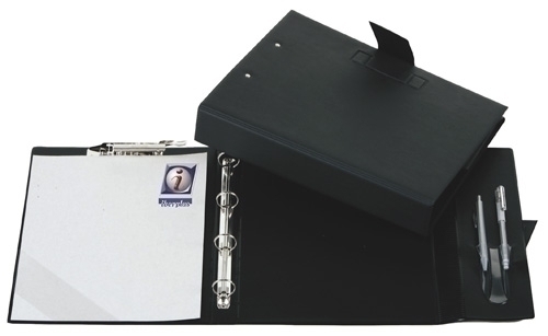 IBERPLAS - CARPETA de ANILLAS con PINZA MINICLIP SUPERIOR PVC ESCOLAR Fº 4 an.25mm REDONDAS con PORTABOLIGRAFO BURDEOS (Ref.515RA4-02)