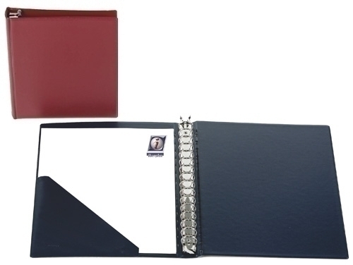 IBERPLAS - CARPETA de ANILLAS PVC OFICINA Fº 16 an.25mm ACOLCHADA AZUL (Ref.498SA1601)