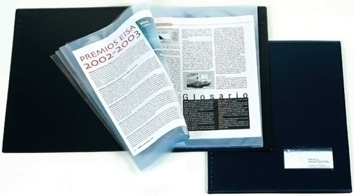 IBERPLAS - CARPETA FUNDAS (TARIFARIO) PVC RIGIDO Fº 60 F. NEGRO (Ref.304N-00)