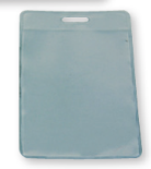 IBERPLAS - FUNDA DISTINTIVO TRANSPARENTE NATURAL S/PINZA 90x62mm PAQUETE de 50 (Ref.1073)