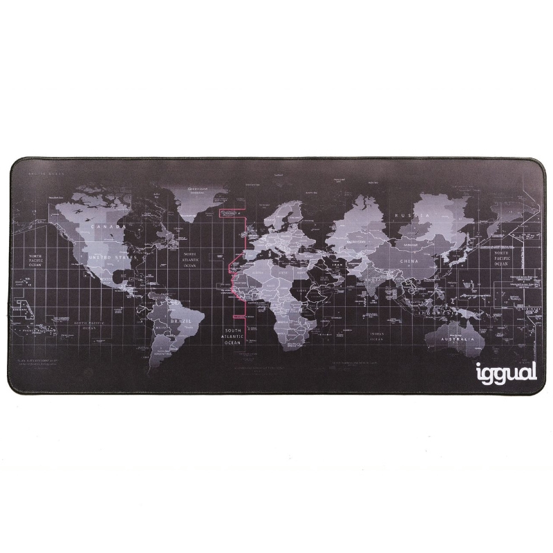 IGGUAL - Alfombrilla mapamundi XL teclado y ratón (Ref.IGG316887)