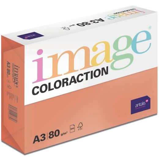 IMAGE - COLORACTION PAPEL REPROGRÁFICO DIN A3 80GR PAQUETE 500H ROJO INTENSO (Ref.546332)