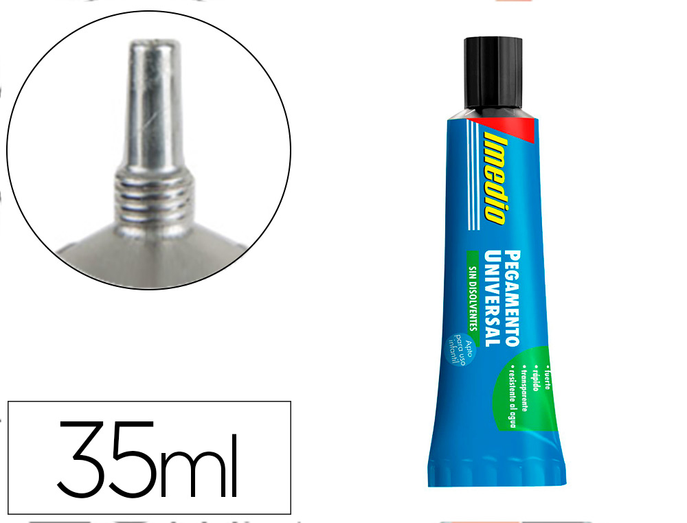 IMEDIO - TUBO DE PEGAMENTO UNIVERSAL 35ML SIN DISOLVENTES (Ref.65801)