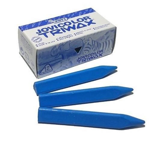 JOVI - CERAS COLOR TRIWAX 82MM AZUL CLARO CAJA -12U- (Ref.97305)