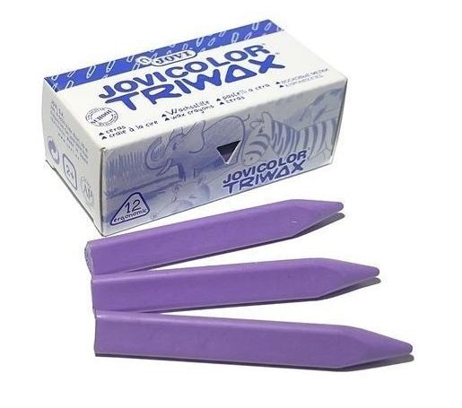 JOVI - CERAS COLOR TRIWAX 82MM LILA CAJA -12U- (Ref.97309)