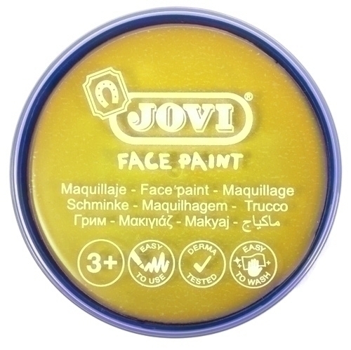 JOVI - MAQUILLAJE CREMA FACE PAINT BOTE de 20 ml CAJA de 5 AMARILLO (Ref.17702)