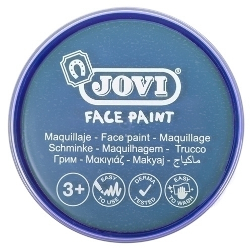 JOVI - MAQUILLAJE CREMA FACE PAINT BOTE de 20 ml CAJA de 5 AZUL CLARO (Ref.17712)
