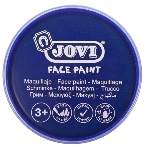 JOVI - MAQUILLAJE CREMA FACE PAINT BOTE de 20 ml CAJA de 5 AZUL OSCURO (Ref.17713)