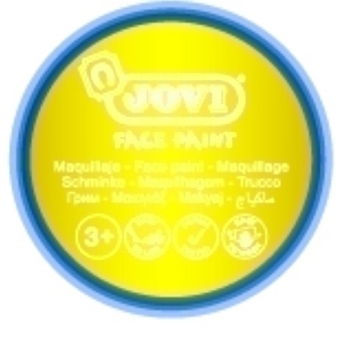 JOVI - MAQUILLAJE CREMA FACE PAINT BOTE de 8 ml CAJA de 6 AMARILLO (Ref.17102)