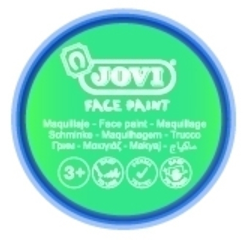 JOVI - MAQUILLAJE CREMA FACE PAINT BOTE de 8 ml CAJA de 6 AZUL TURQUESA (Ref.17121)