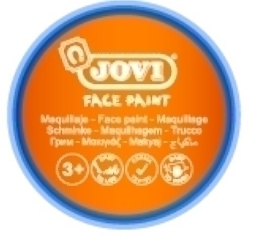 JOVI - MAQUILLAJE CREMA FACE PAINT BOTE de 8 ml CAJA de 6 NARANJA (Ref.17104)