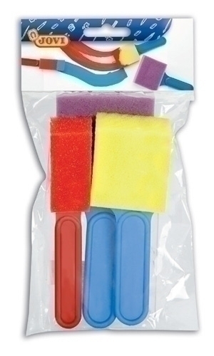 JOVI - PINCEL de ESPUMA GRANDE JUEGO de 3 (Ref.814)