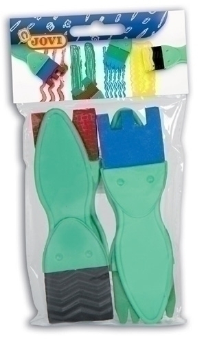 JOVI - PINCEL de GOMA GRANDE JUEGO de 4 (Ref.815)