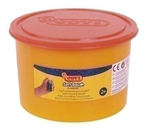 JOVI - PLASTILINA BLANDIVER SOFT DOUGH 460 gr. NARANJA (Ref.46007)
