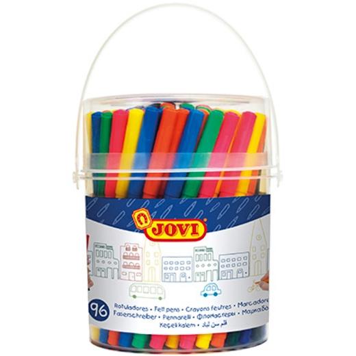 JOVI - ROTULADOR FIBRA BOTE de 96 SURTIDOS (Ref.1696)