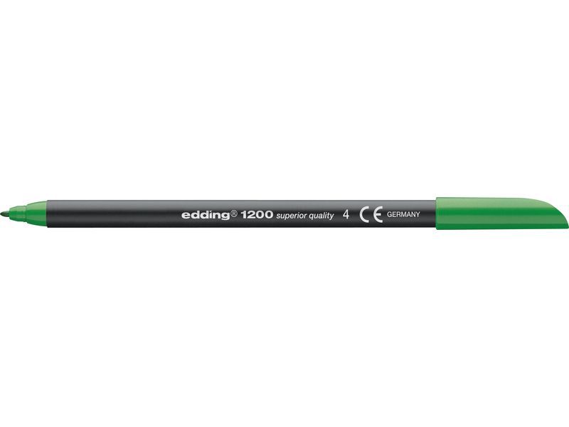 EDDING - Rotulador Punta de Fibra Mod. 1200 Verde Trazo 0.5-1mm (Ref.1200-04)