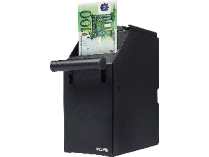 SAFESCAN - Cajon Portamonedas 4100 Acero 102x255x190 2 llaves Negro (Ref.121-0276)