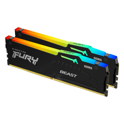 KINGSTON - Technology FURY Beast RGB módulo de memoria 32 GB 2 x 16 GB DDR5 5600 MHz (Ref.KF556C36BBEAK2-32)