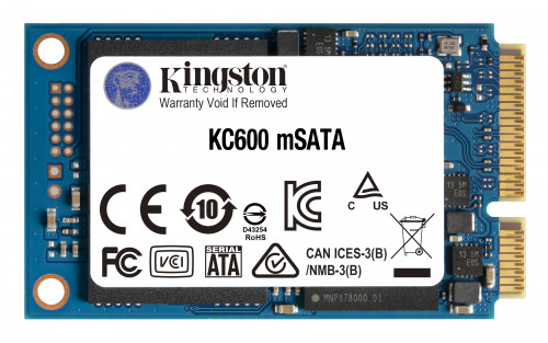 KINGSTON - Technology KC600 mSATA 256 GB Serial ATA III 3D TLC (Canon L.P.I. 5,45€ Incluido) (Ref.SKC600MS/256G)