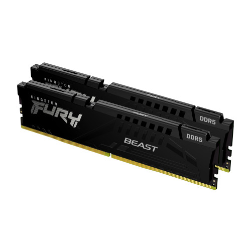 KINGSTON - MEMORIA FURY BEAST BLACK DDR5 32GB KIT2 5600MHZ CL40 (Ref.KF556C40BBK2-32)