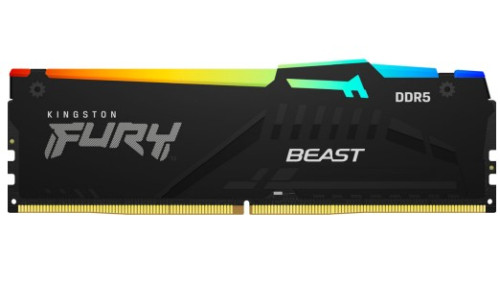 KINGSTON - MEMORIA FURY BEAST RGB DDR5 8GB 5200MT/S CL40 KF5 (Ref.KF552C40BBA-8)