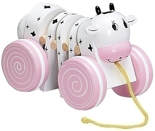 KLUGER - JUEGO ARRASTRE VACA MADERA (Ref.D13003)