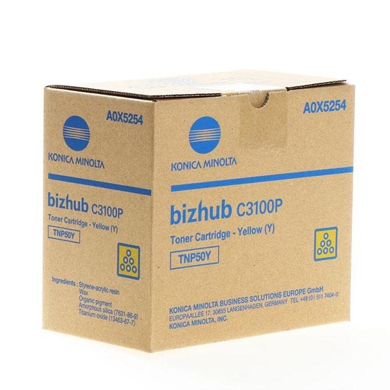 KONICA MINOLTA - TONER AMARILLO BIZHUB C3100P - TNP-50Y (Ref.A0X5254)