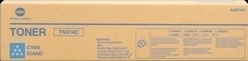 KONICA MINOLTA - TONER TN-314C BIZHUB C353/355 CIAN 20.000 PAG. (Ref.TN314C)