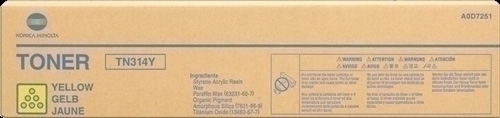 KONICA MINOLTA - TONER TN-314Y BIZHUB C353/355 AMARILLO 20.000 PAG. (Ref.TN314Y)