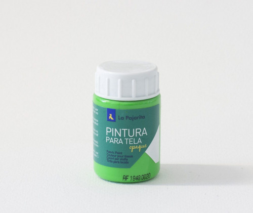 LA PAJARITA - Pintura tela opaca tof-04 verde fluorescente (Ref.208622)