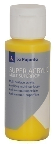 LA PAJARITA - PINTURA ACRILICA 60 ml (bote) AMARILLO ORO A-04 (Ref.177776)