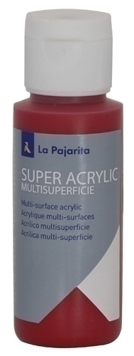 LA PAJARITA - PINTURA ACRILICA 60 ml (bote) CARMIN A-09 (Ref.178276)