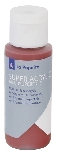 LA PAJARITA - PINTURA ACRILICA 60 ml (bote) OXIDO ROJO A-27 (Ref.180076)