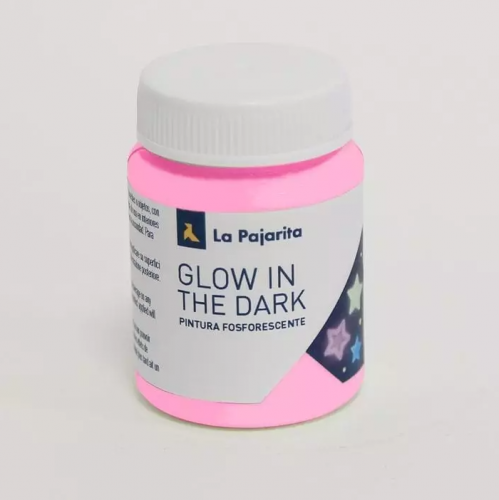 LA PAJARITA - PINTURA LATEX FLUORESCENTE 75 ml (bote) MAGENTA (Ref.152316)