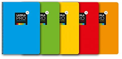 LAMELA - CUADERNO FOLIO EXTRA DURA 100 HOJAS. 3 MM., SURTIDOS (Ref.7FTE103S)